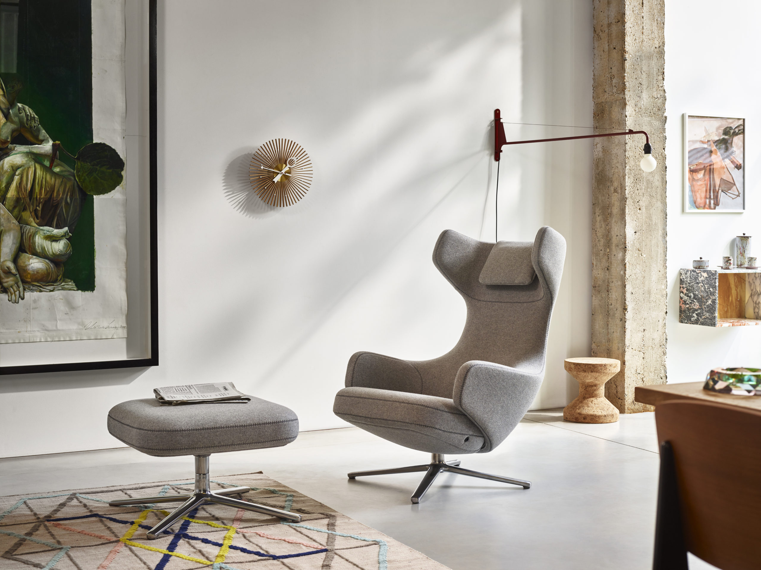 fauteuil gris Vitra