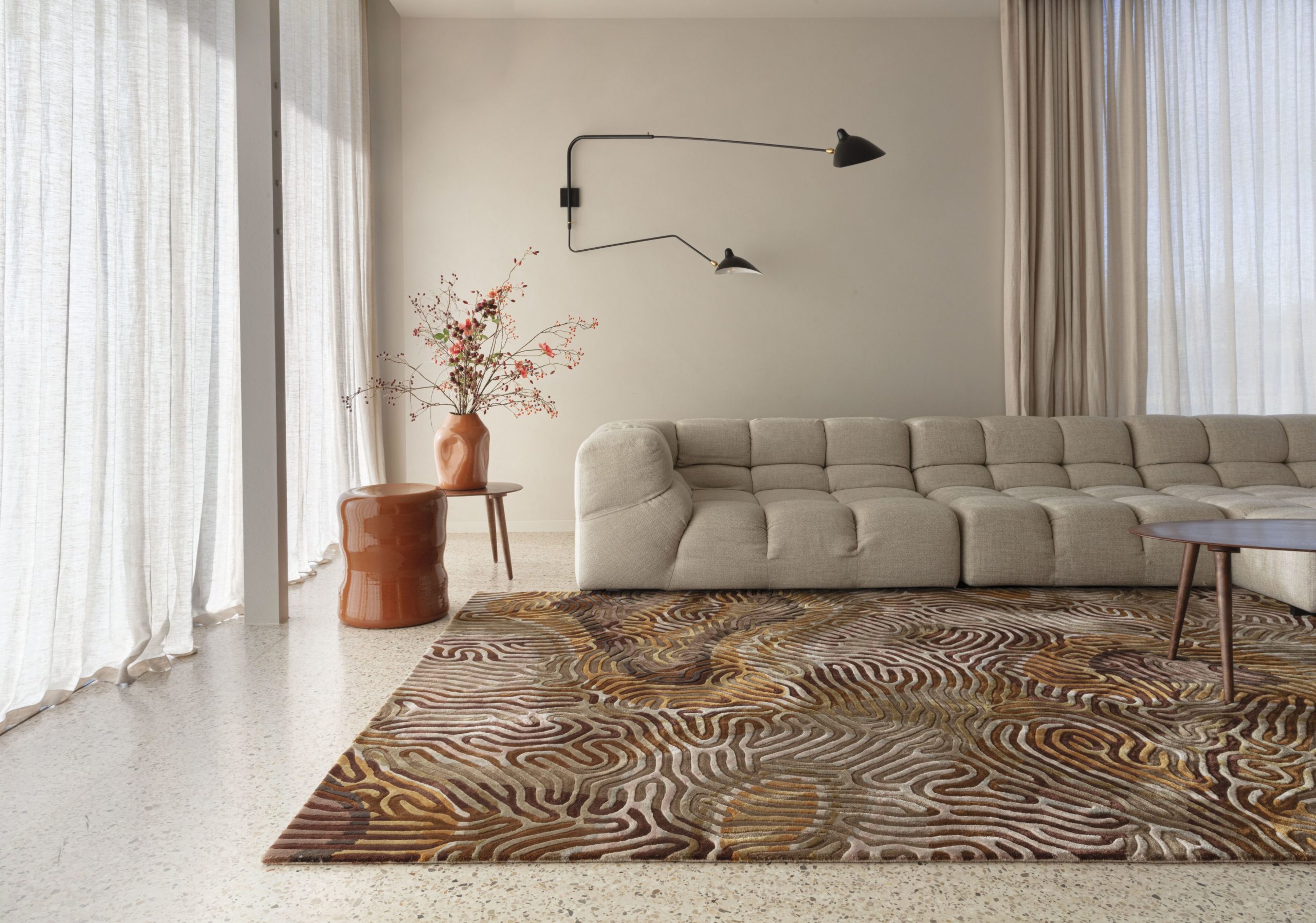 tapis marron limited edition
